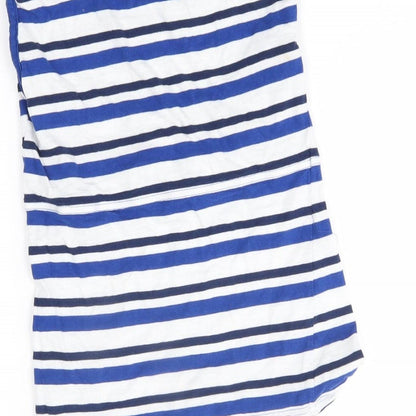 Lily & dan Girls Blue Striped  Basic Blouse Size 3-4 Years