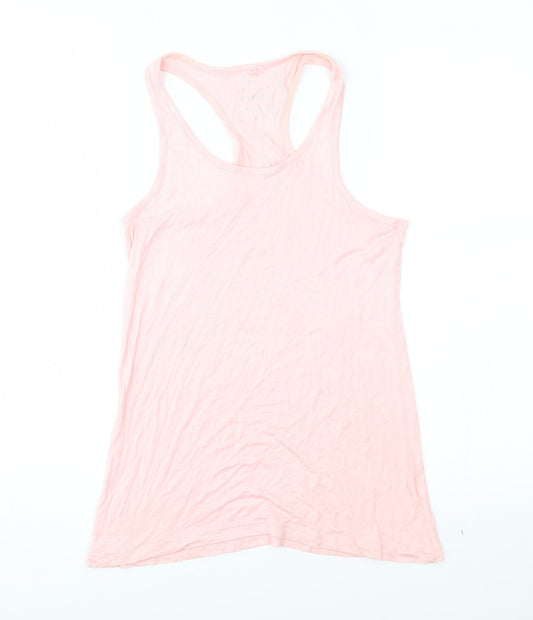 Workout Womens Pink   Basic Tank Size 8