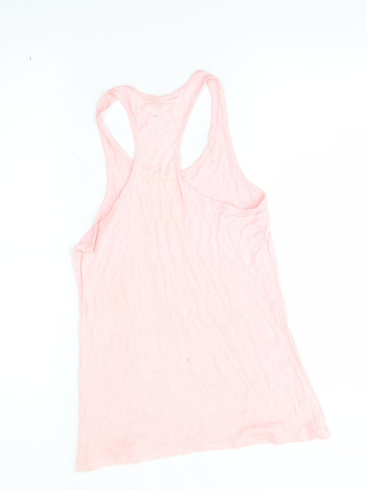 Workout Womens Pink   Basic Tank Size 8