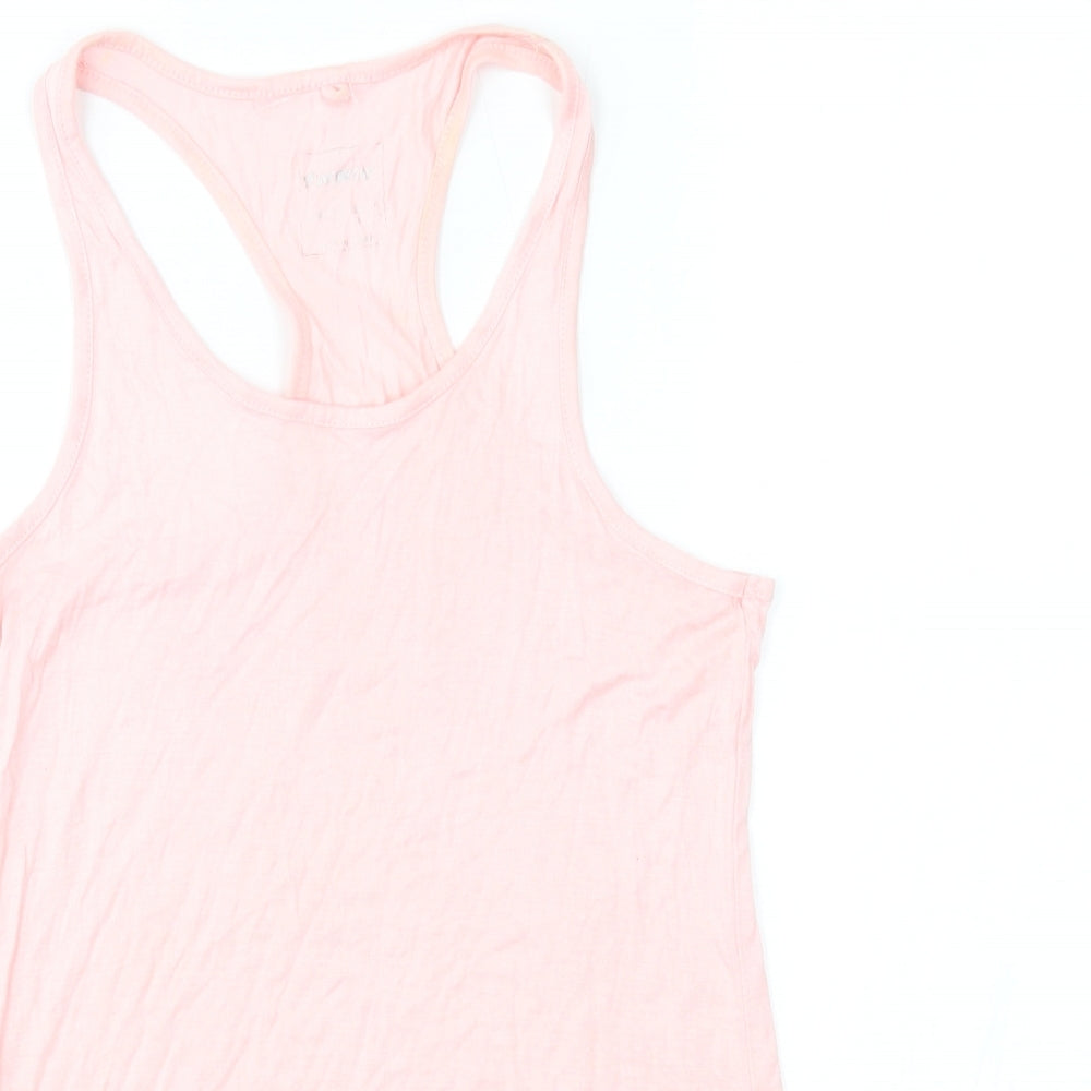 Workout Womens Pink   Basic Tank Size 8