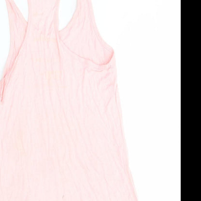 Workout Womens Pink   Basic Tank Size 8