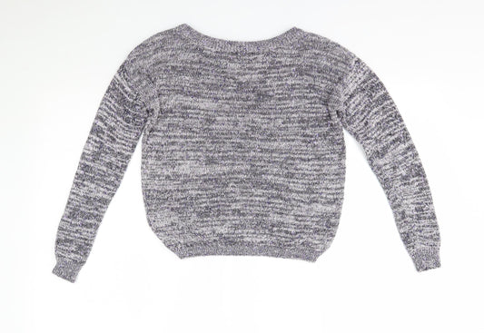 Womens UK Size 4 H&M Pink Pullover Jumper