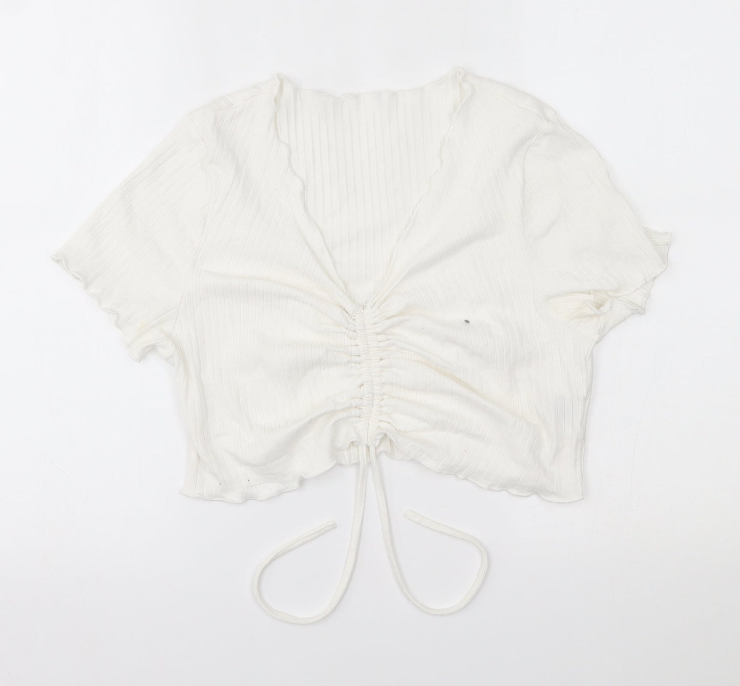 SheIn Womens White   Basic Blouse Size 2XL