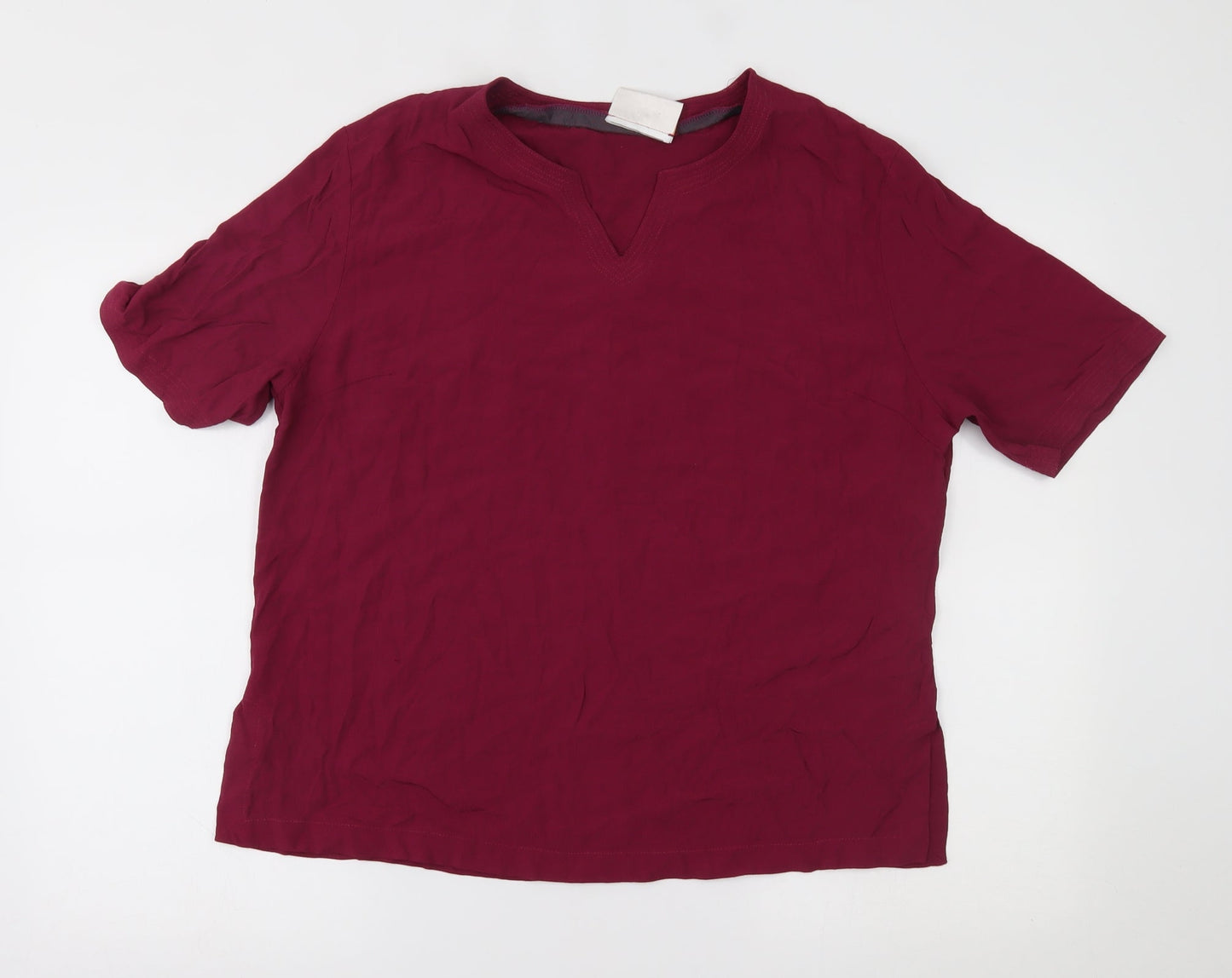 Country Casuals Womens Red   Basic Blouse Size 16