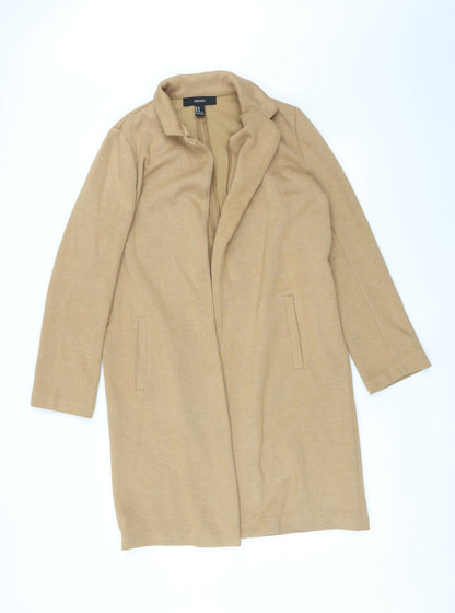FOREVER 21 Womens Brown   Overcoat Coat Size M