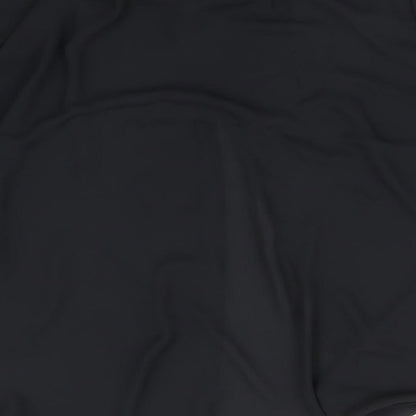 Womens UK Size M H&M Black Basic Button-Up