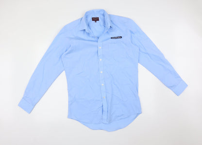 Mens UK Collar Size  Brook Taverner Smart Blue  Dress Shirt