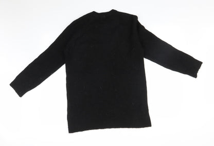 Womens UK Size S New Look Black Pullover Jumper