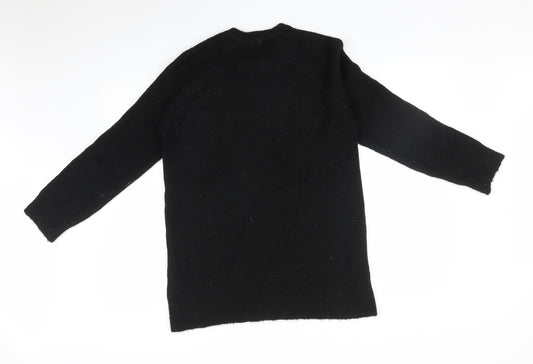 Womens UK Size S New Look Black Pullover Jumper