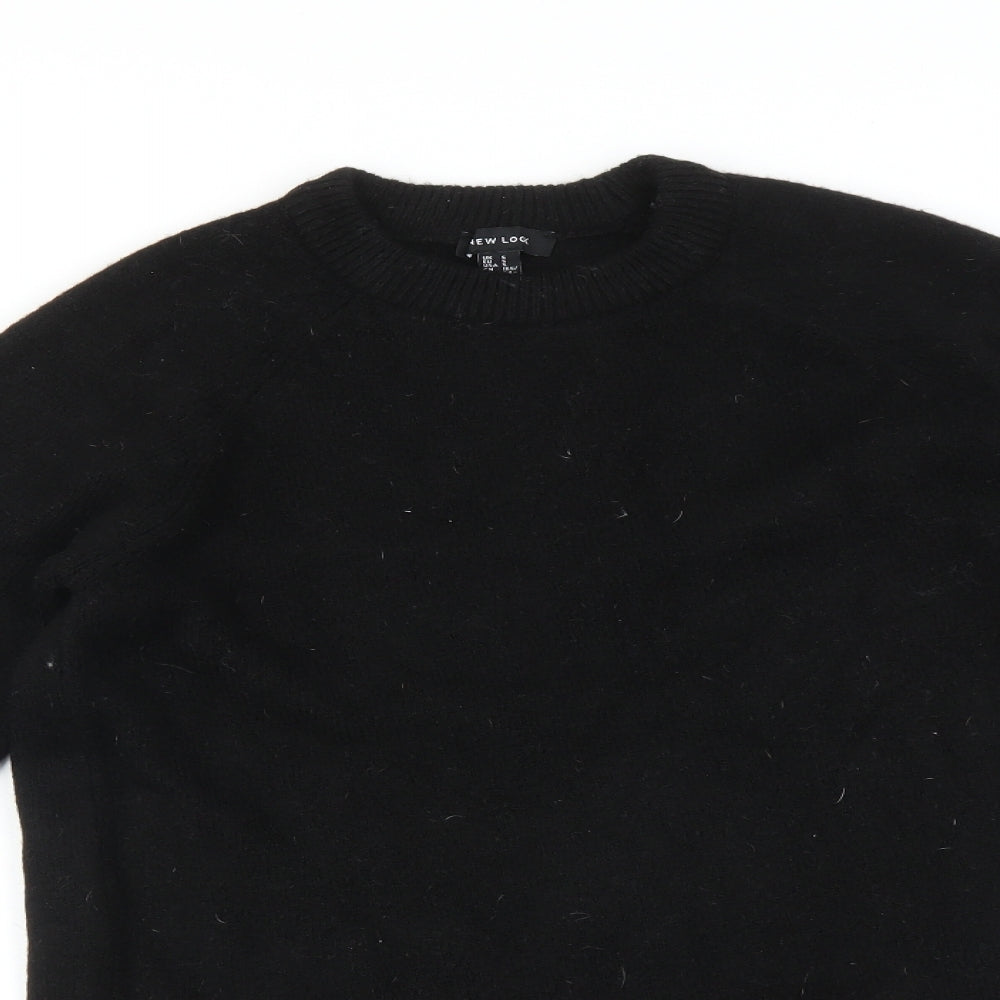 Womens UK Size S New Look Black Pullover Jumper