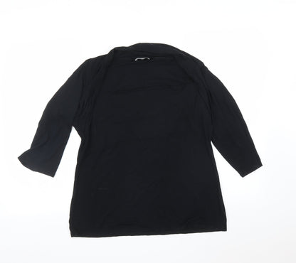 Womens UK Size  M&S Black Basic T-Shirt