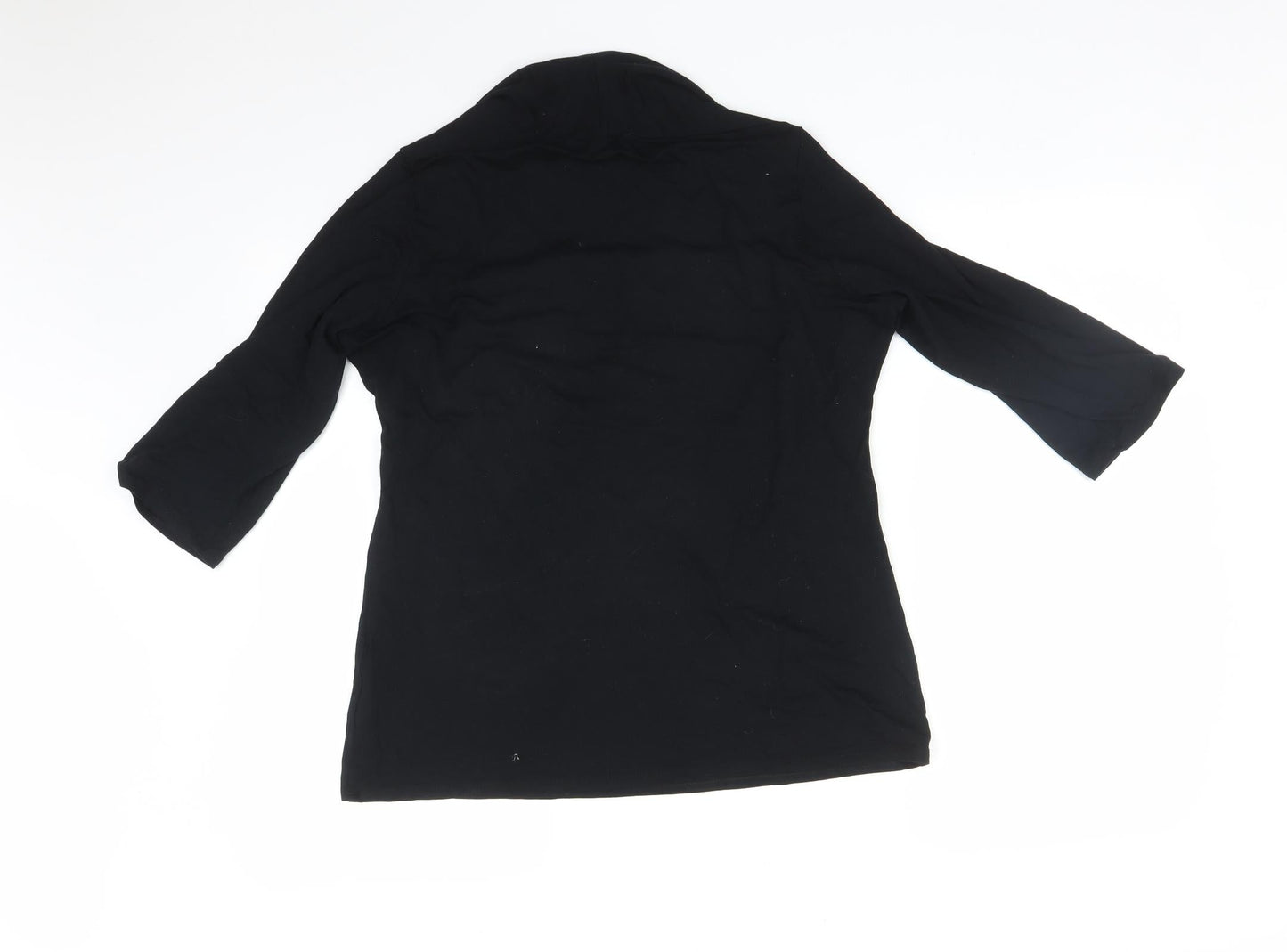 Womens UK Size  M&S Black Basic T-Shirt