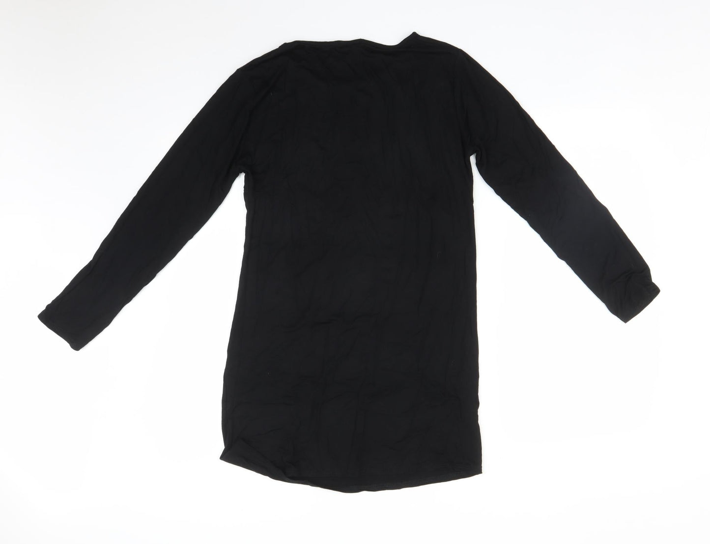 Womens UK Size  Signature Black Basic T-Shirt
