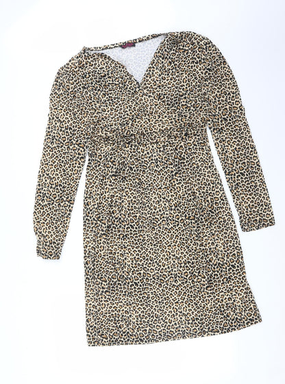 Klass Womens Multicoloured Animal Print  Pencil Dress