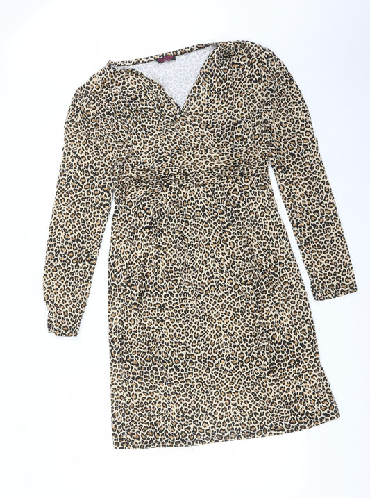 Klass Womens Multicoloured Animal Print  Pencil Dress