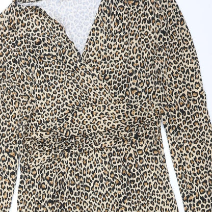 Klass Womens Multicoloured Animal Print  Pencil Dress
