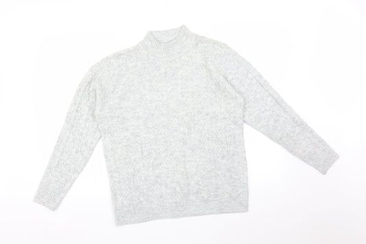 Womens UK Size S ISLE Grey Pullover Jumper