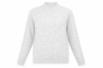 Womens UK Size S ISLE Grey Pullover Jumper