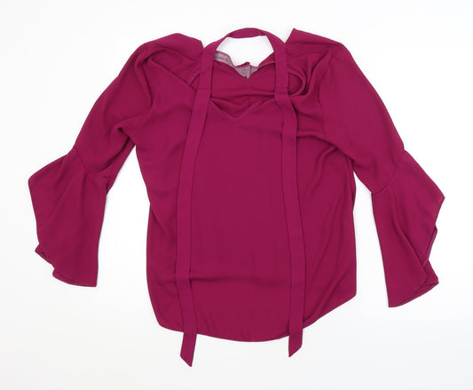 George Womens Purple   Basic Blouse Size 12