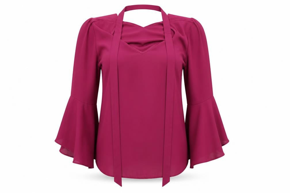 Womens UK Size 12 George Purple Basic Blouse
