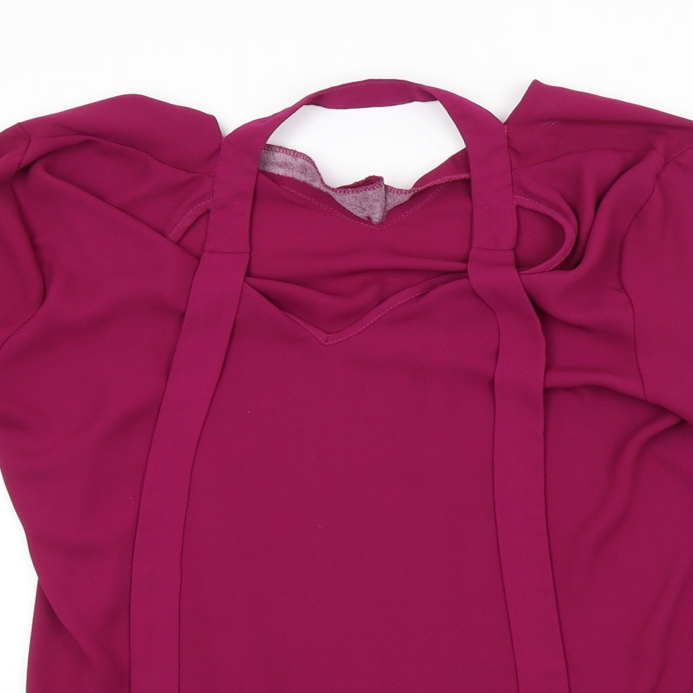 George Womens Purple   Basic Blouse Size 12