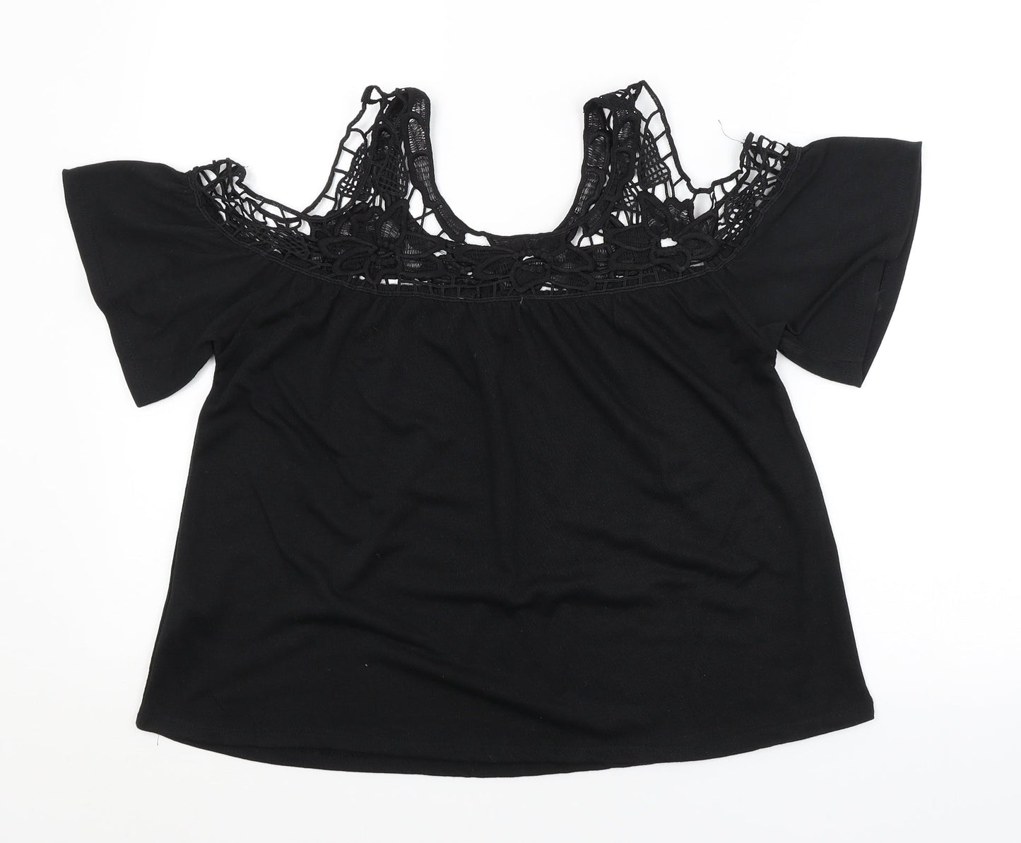 Primark Womens Black Floral  Basic Blouse Size 10