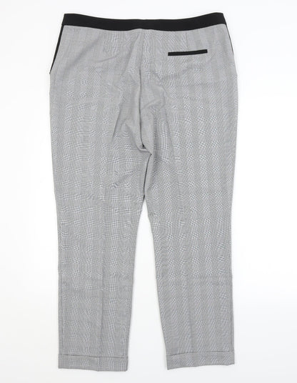 Womens UK Size 16 Preworn Regular Fit  Grey Trousers