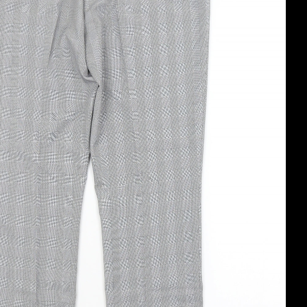 Womens UK Size 16 Preworn Regular Fit  Grey Trousers