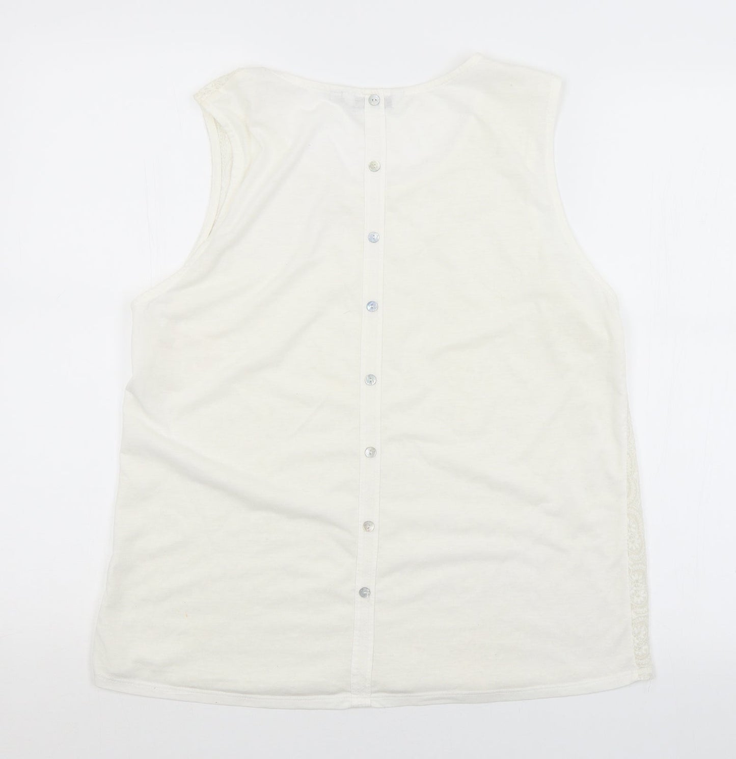Womens UK Size 16 New Look White Basic Blouse