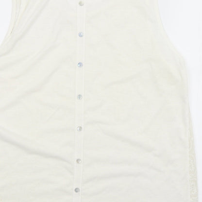 Womens UK Size 16 New Look White Basic Blouse