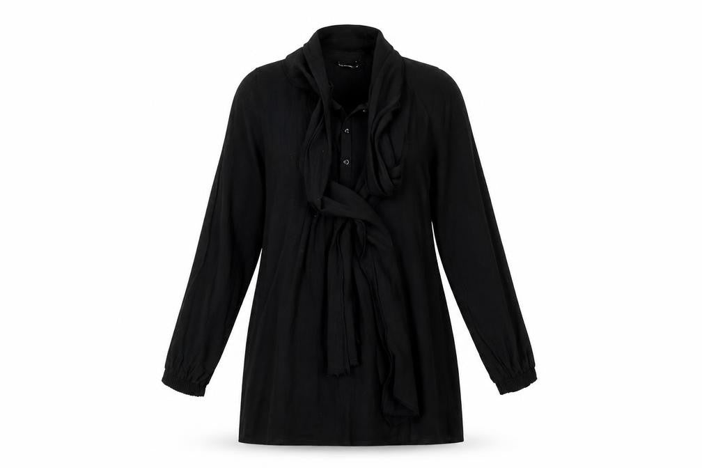 Front view of Zara women’s black t-shirt dress, size XS