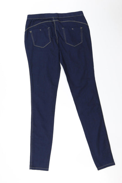 Womens UK Size 12 Primark Regular Fit Jegging Blue Trousers