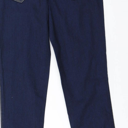 Womens UK Size 12 Primark Regular Fit Jegging Blue Trousers