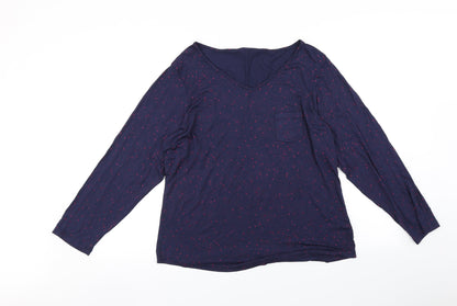 George Womens Blue    Pyjama Top Size 16  - Star print