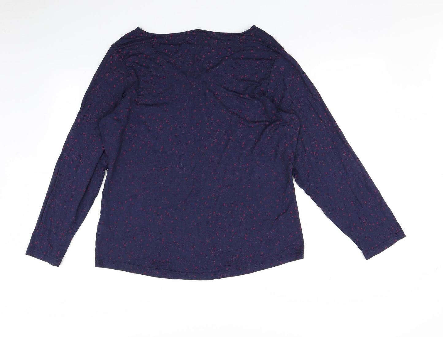 George Womens Blue    Pyjama Top Size 16  - Star print