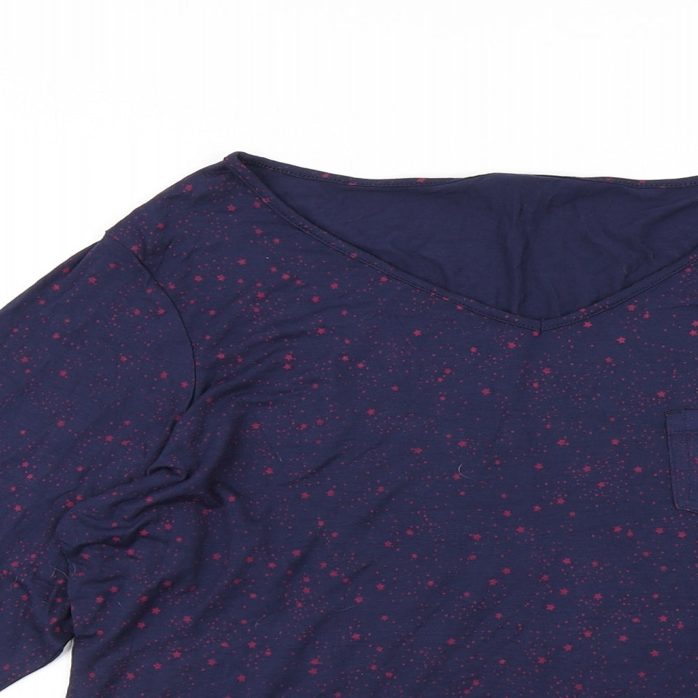 George Womens Blue    Pyjama Top Size 16  - Star print