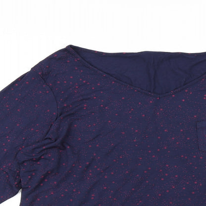 George Womens Blue    Pyjama Top Size 16  - Star print