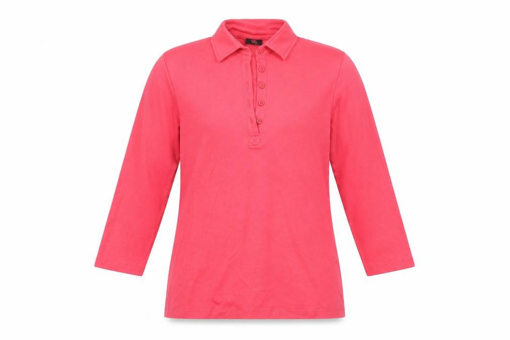 Womens UK Size 12 Via Appia Pink Basic T-Shirt
