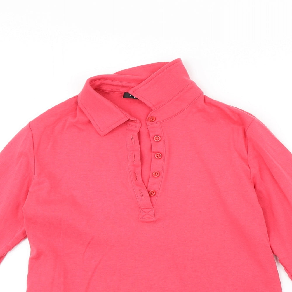 Womens UK Size 12 Via Appia Pink Basic T-Shirt