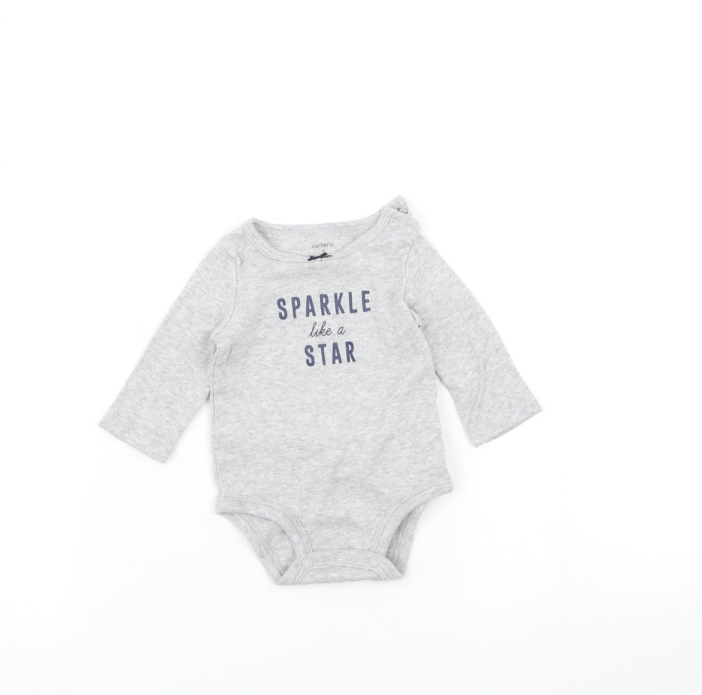 Carters Baby Grey   Romper One-Piece Size 3-6 Months
