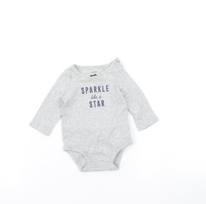 Carters Baby Grey   Romper One-Piece Size 3-6 Months