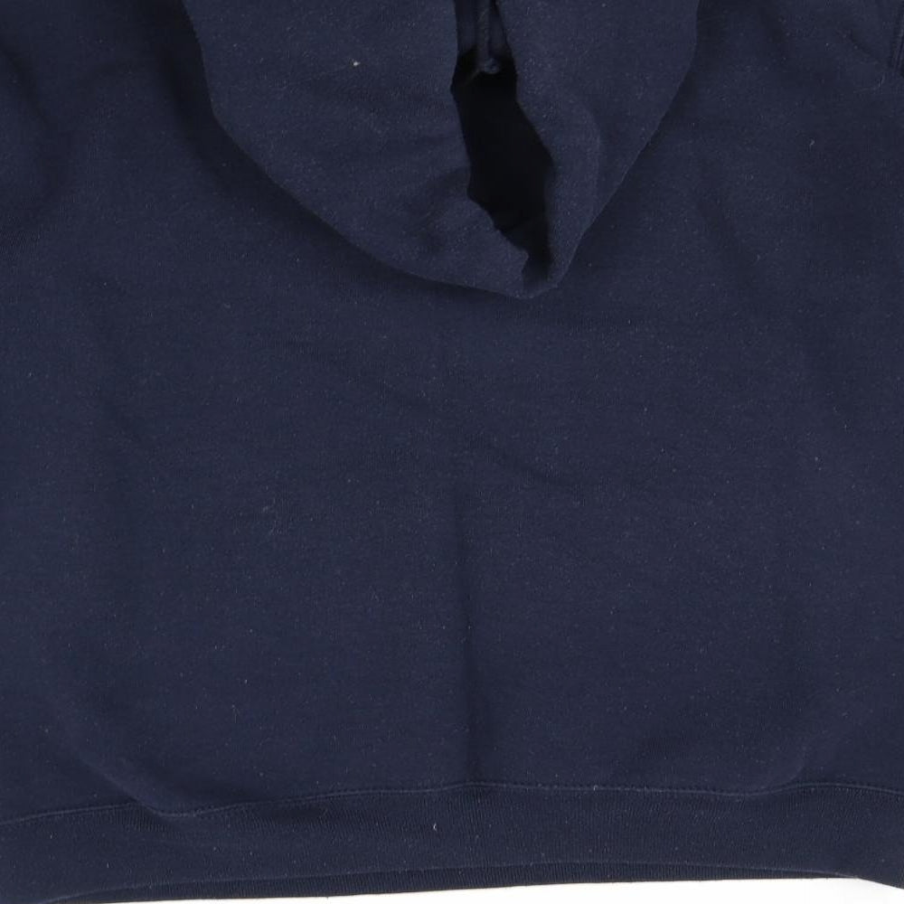 Fruit of the Loom Womens Blue   Pullover Hoodie Size M  - Cymraeg