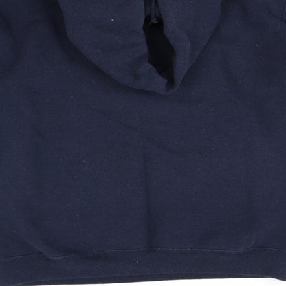 Fruit of the Loom Womens Blue   Pullover Hoodie Size M  - Cymraeg