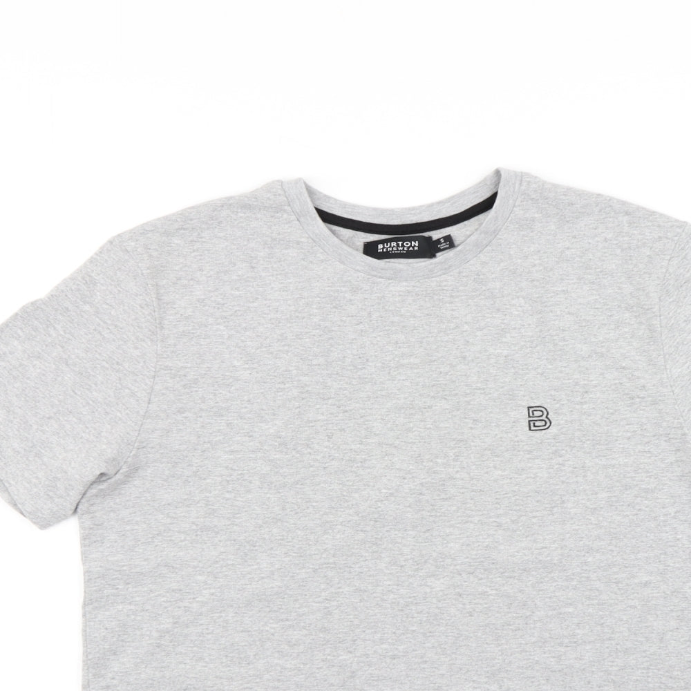 Mens UK Size S Burton Grey  T-Shirt