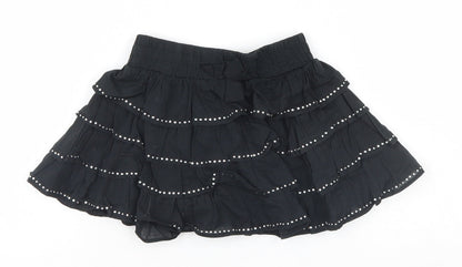 Boboli Girls Black   A-Line Skirt Size 4 Years