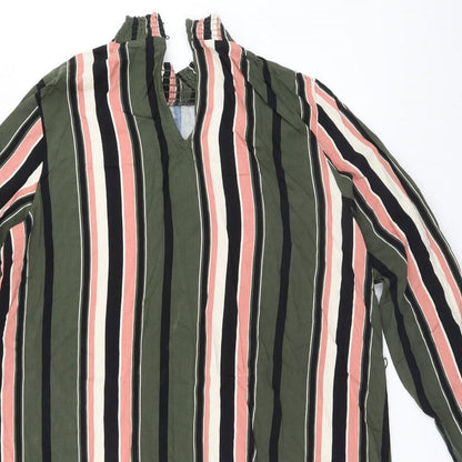 Womens UK Size 12 VILA Brown Basic T-Shirt