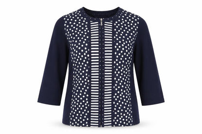 Canda Womens Blue   Full Zip Jumper Size L