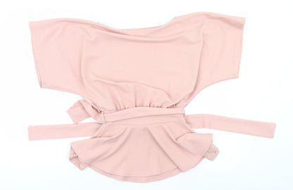 I SAW IT FIRST Womens Grey   Basic Blouse Size 6