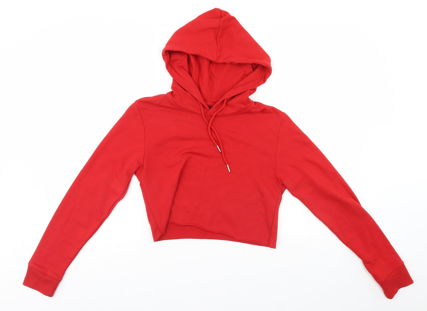 Boohoo Womens Red   Pullover Hoodie Size S