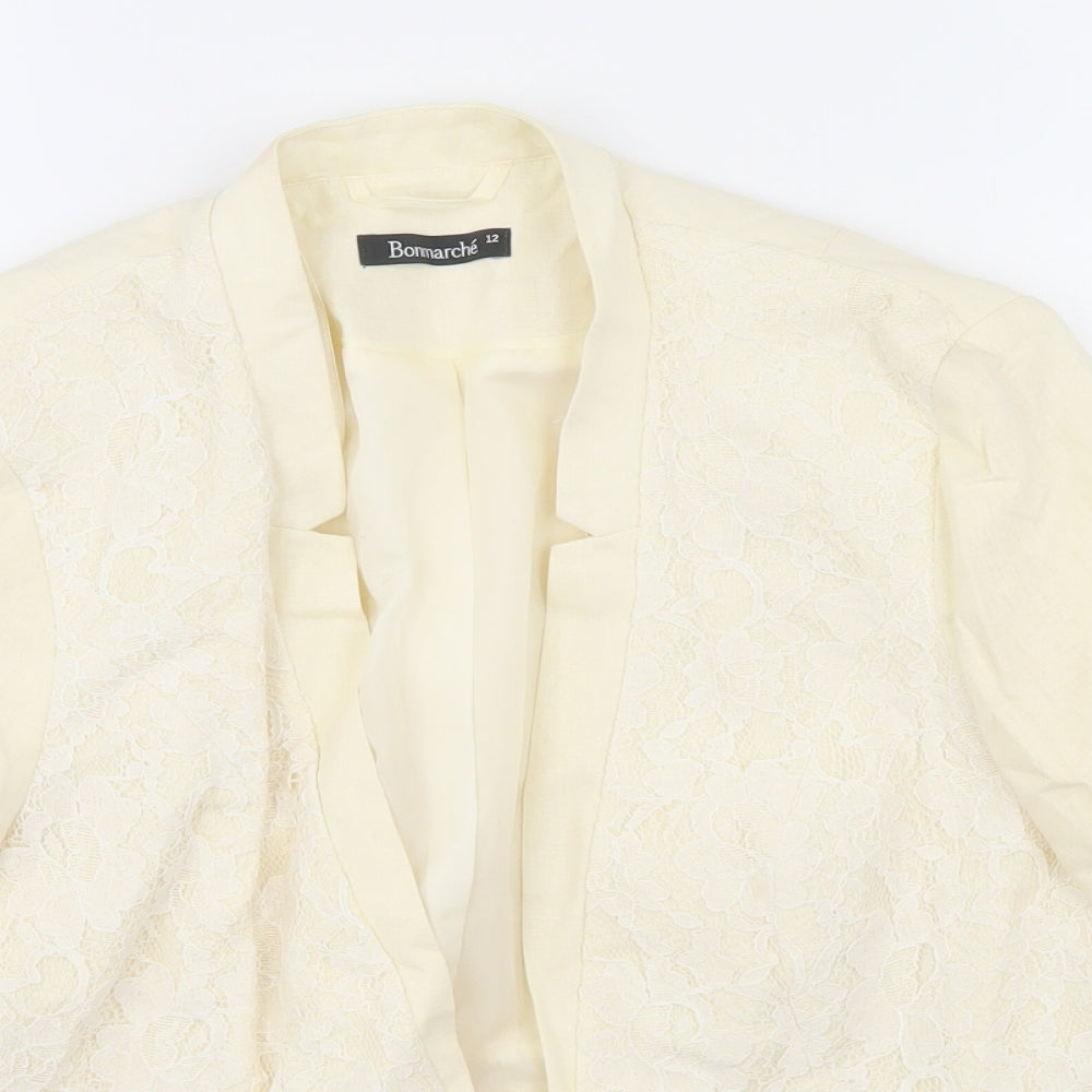 Womens UK Size 12 Bonmarché White Jacket